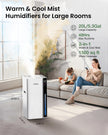 USED/LIKE NEW mifasol Humidifier Large Room, 5.3Gal/20L Warm and Cool Mist Humidifiers for Home 2000 sq ft