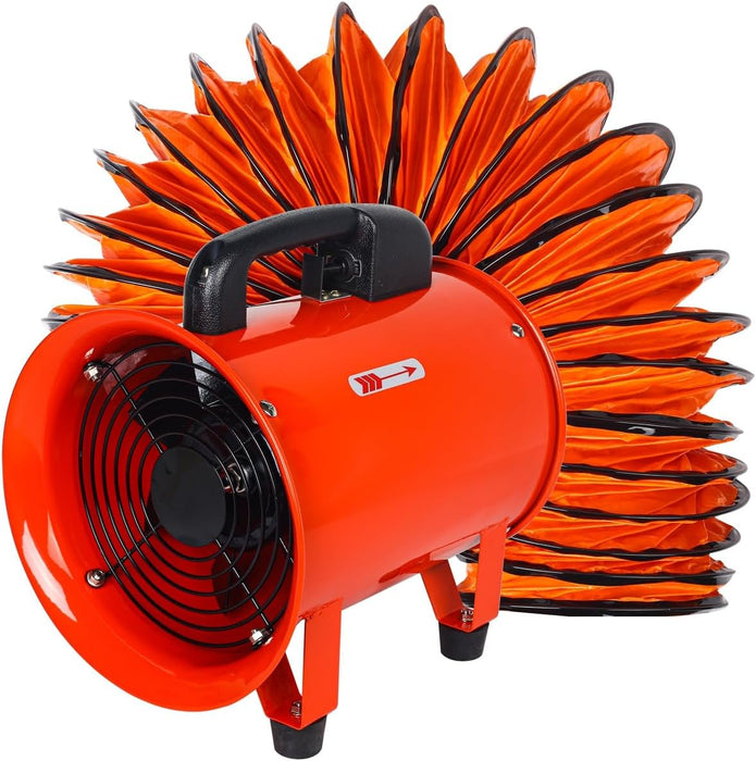 NEW 8 Inch Industrial Portable Air Blower Ventilator with Hose