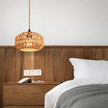 IHENGYANLT Plug in Pendant Light Rattan Hanging Lamp Boho Ceiling Light 2 Pack