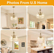 NEW UnicozoHome Modern Pendant Lights Kitchen Island, 3-Light Brushed Gold Pendant with 14.2
