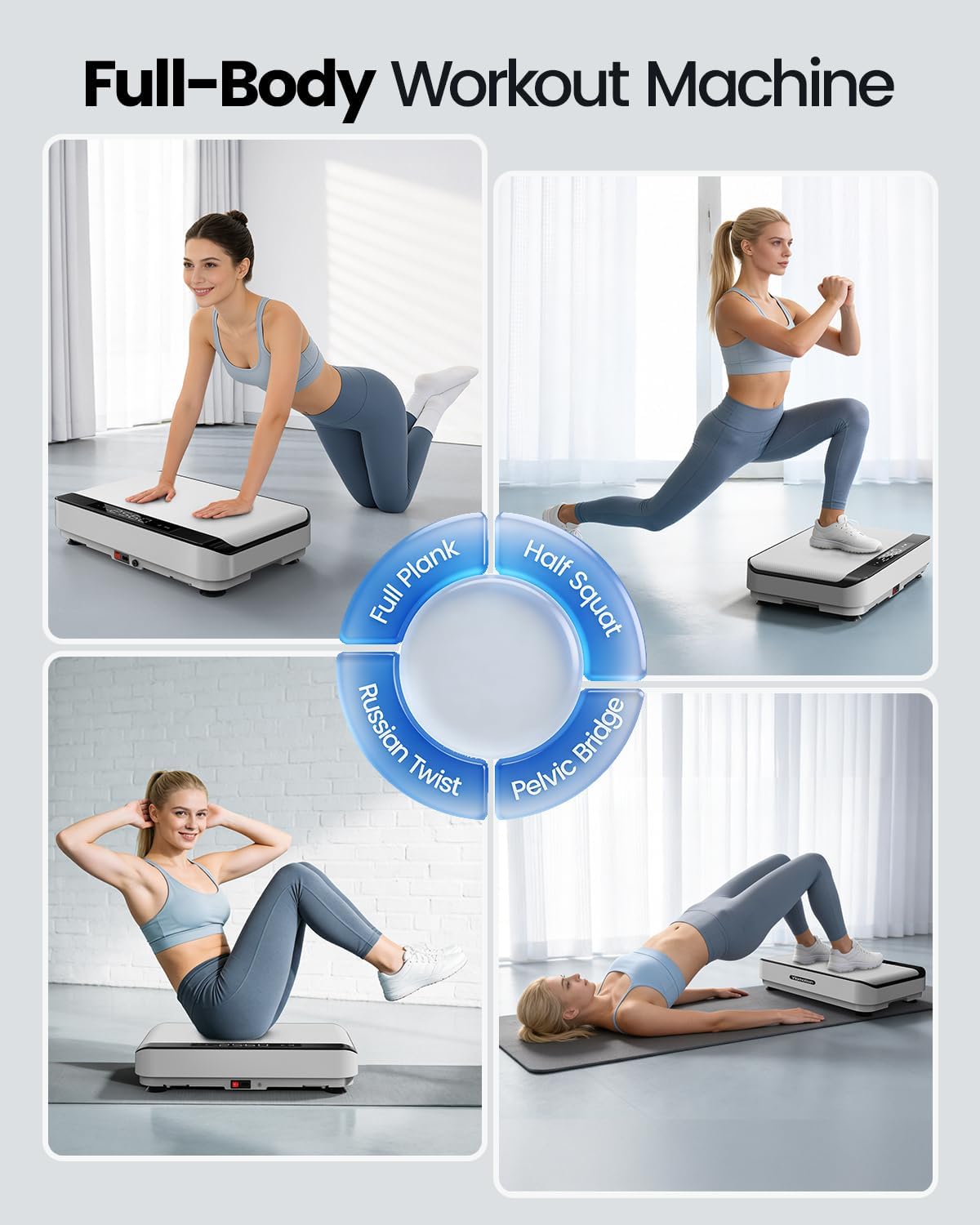 NEW/OPEN BOX Viamotion Vibration Plate Exercise Machine ZF-0901, Full Body Vibrating Platform