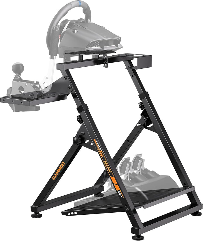CAMMOO High Compatible Racing Wheel Stand Fits Handbrake, with Cup Holder