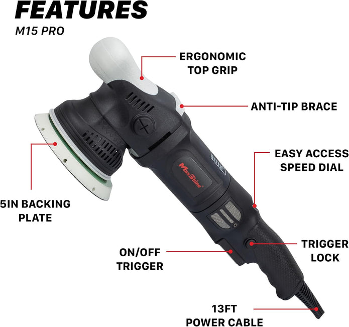 Demo /Like new  Maxshine M15 Pro Dual Action Polisher Cut Polish Kit -Tools  ONLY