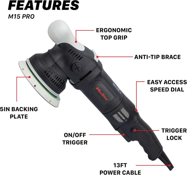 Demo /Like new  Maxshine M15 Pro Dual Action Polisher Cut Polish Kit -Tools  ONLY