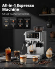 NEW /OPEN BOX/AIRMSEN Espresso Machines BCM2316 with Burr Grinder, Stainless Steel Coffee Maker