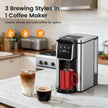 NEW/OPEN BOX Horavie Single Serve Coffee Maker for K-Cup Pod and Grounds, Hot and Iced Coffee Maker-KC101C