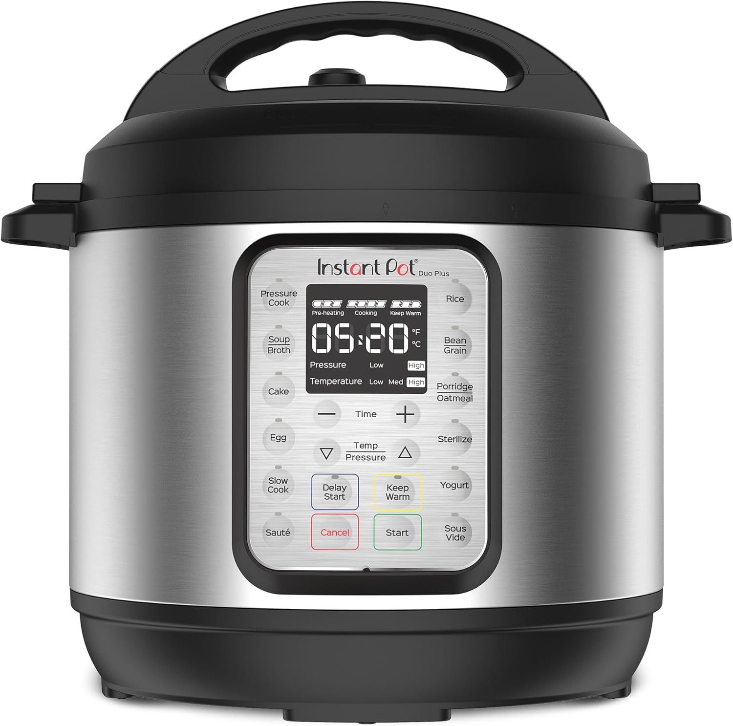 Instant Pot Duo Plus 9-in-1 Multicooker, Pressure Cooker, Slow Cook Stainless Steel, 6 Quarts