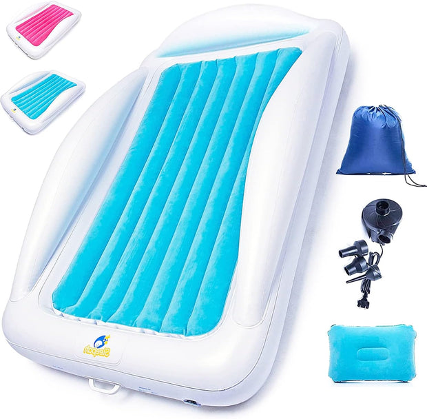 Sleepah Inflatable Toddler Travel Bed  Inflatable  Portable Bed Air Mattress Set
