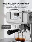 SUMSATY 20 Bar Espresso Machine Stainless Steel with Powerful Milk Frother