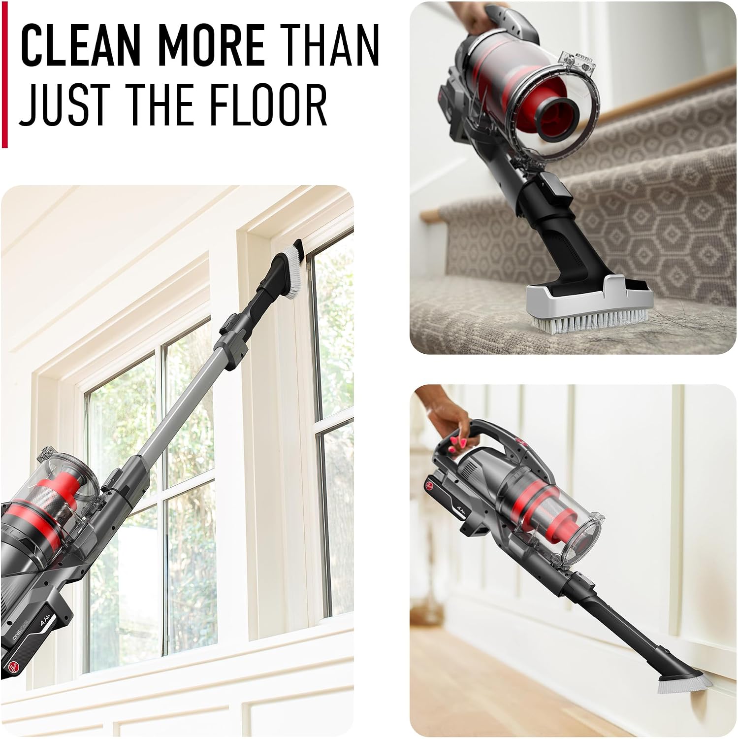 Hoover ONEPWR Emerge Tangle Guard Cordless Stick 20V, 40-Min Runtime, 2-in-1 Handheld, BH53607VCA