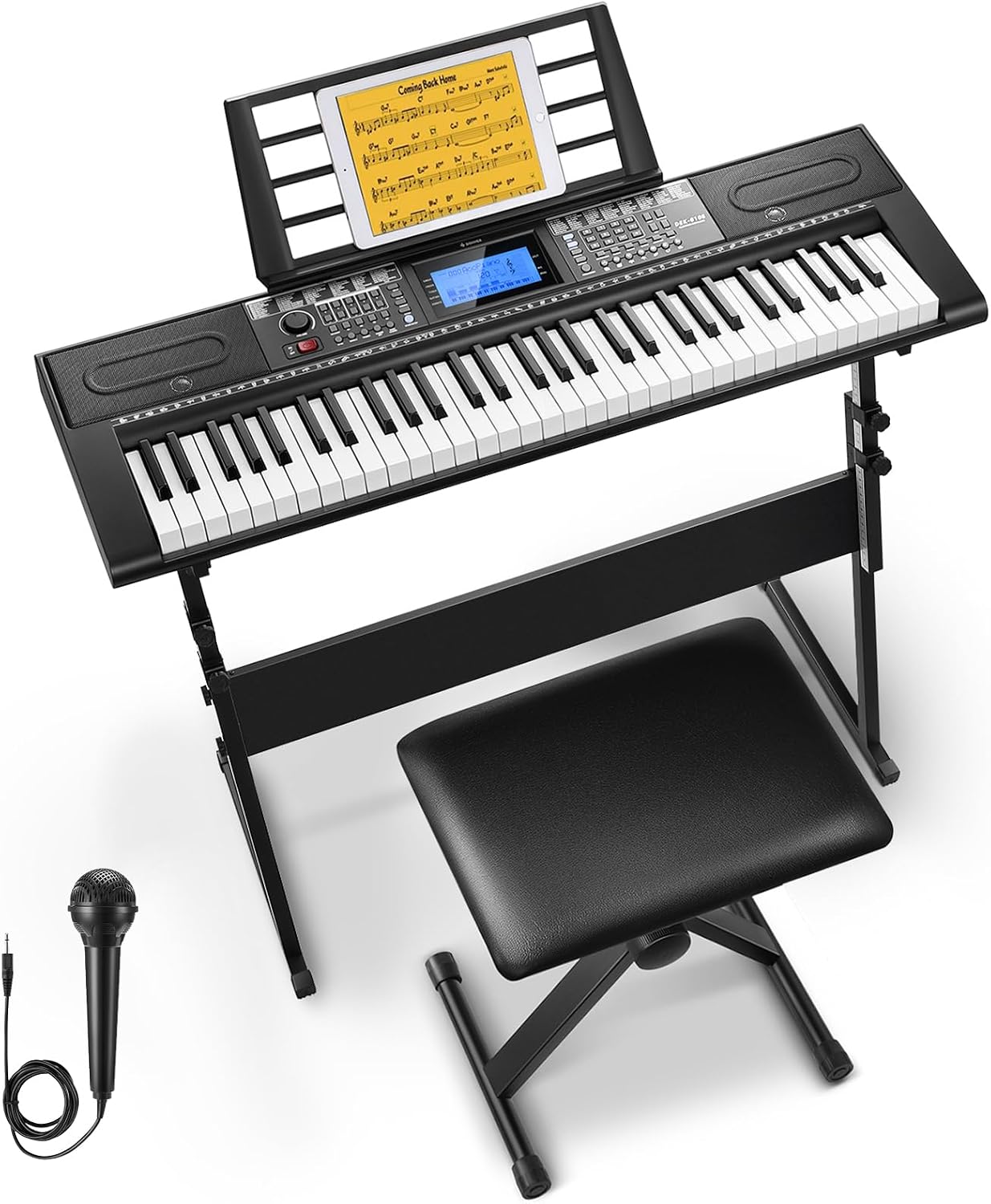 LIKE NEW Donner Keyboard Piano 61 Key, Electric Keyboard Kit with 249 Voices