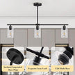 NEW/OPEN BOX Yarlkav 3-Lights Kitchen Island Lighting (Black & Gold)-D0068-3