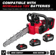 USED LOASCOTY 2-in-1 Cordless 10-Inch Pole Saw /Chainsaw for Milwaukee 18V Battery, TOOLS ONLY
