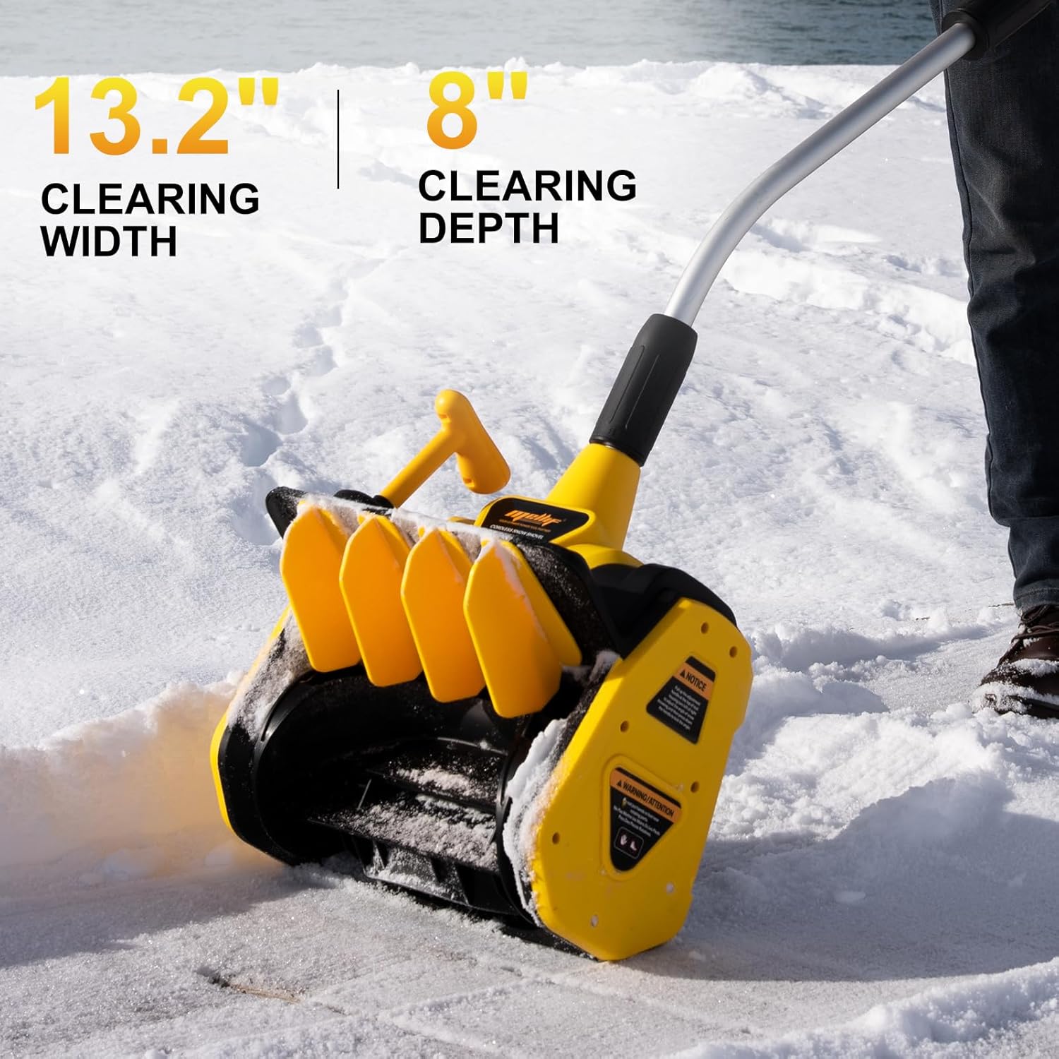 New 40V Cordless Snow Shovel MFSS001 Compatible with Dewalt 20V Battery-Tool Only, Snow Thrower
