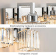 New FDPBY Modern Crystal Bathroom Vanity Light 3-Lights Chrome- JW-003
