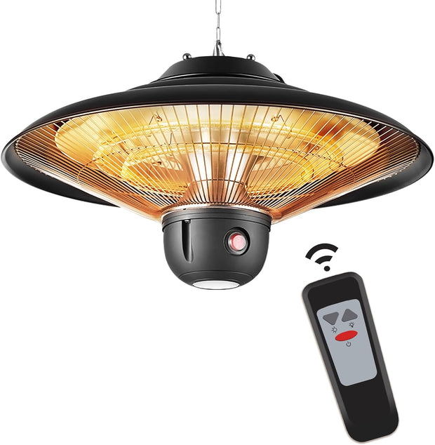 DONYER POWER Electric Outdoor Heaters for Garden Patio Heater with Remote Halogen(CA502B)