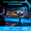 DEMO /OPEN BOX Gawfolk 34 inch ultrawide Curved Gaming Monitor GFTY987/3440x1440, 165hz