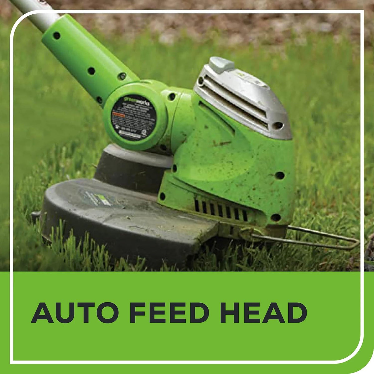 OPEN BOX Greenworks 5.5 Amp 15″ Electric String Trimmer/Edger –Auto Dual Line Feed, Adjustable Handle