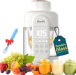 NEW DORFLY Baby Food Maker Glass 12oz Steamer and Blender Glass Reservoir