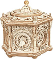 ROKR 3D Wooden Puzzles Delicate Music Box, DIY Mechanical Model Kits AMK52