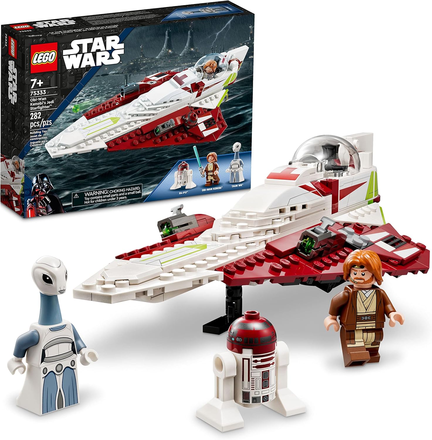 LEGO Star Wars OBI-Wan Kenobi's Jedi Starfighter  Building Toy Set (75333)