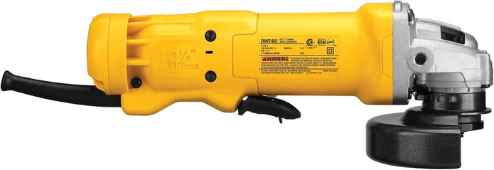 DEWALT Angle Grinder Tool, Paddle Switch, 4-1/2-Inch, 11-Amp (DWE402), Black