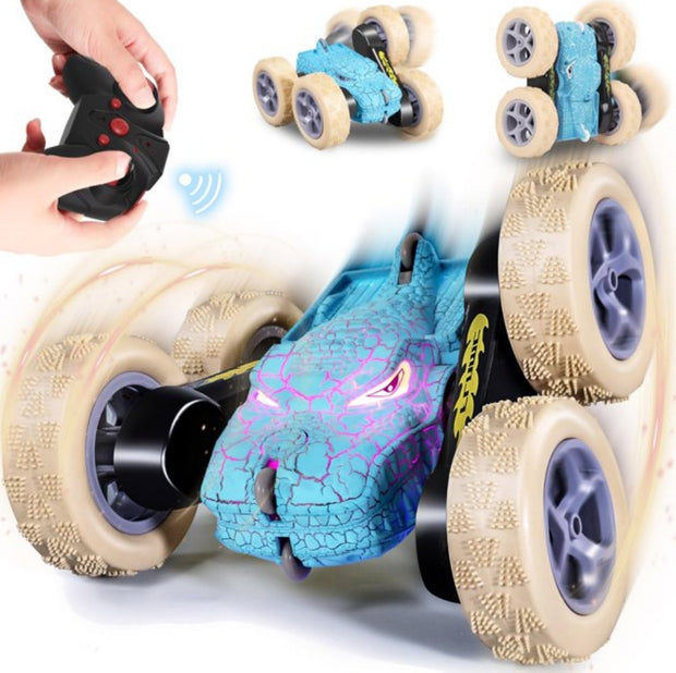 YAXON Dinosaur Double Side Twist Stunt Car 2.4G 4WD Remote Control High Speed