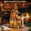ROKR 3D Puzzle for Adults Christmas Style Dream Gift Factory Wooden Model Kit (EAB01)