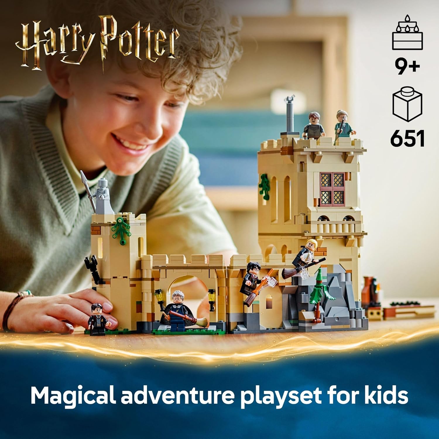 LEGO Harry Potter Hogwarts Castle: Flying Lessons Building Toy(76447)