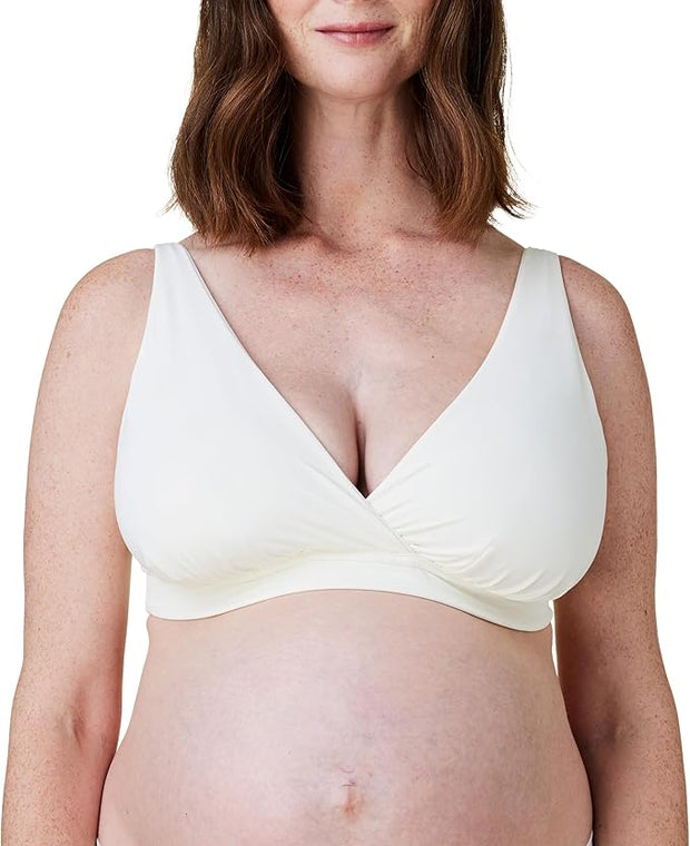 BRAVADO! DESIGNS Women's Ballet Nursing Bra for Breastfeeding Wireless Sleep Maternity Bra