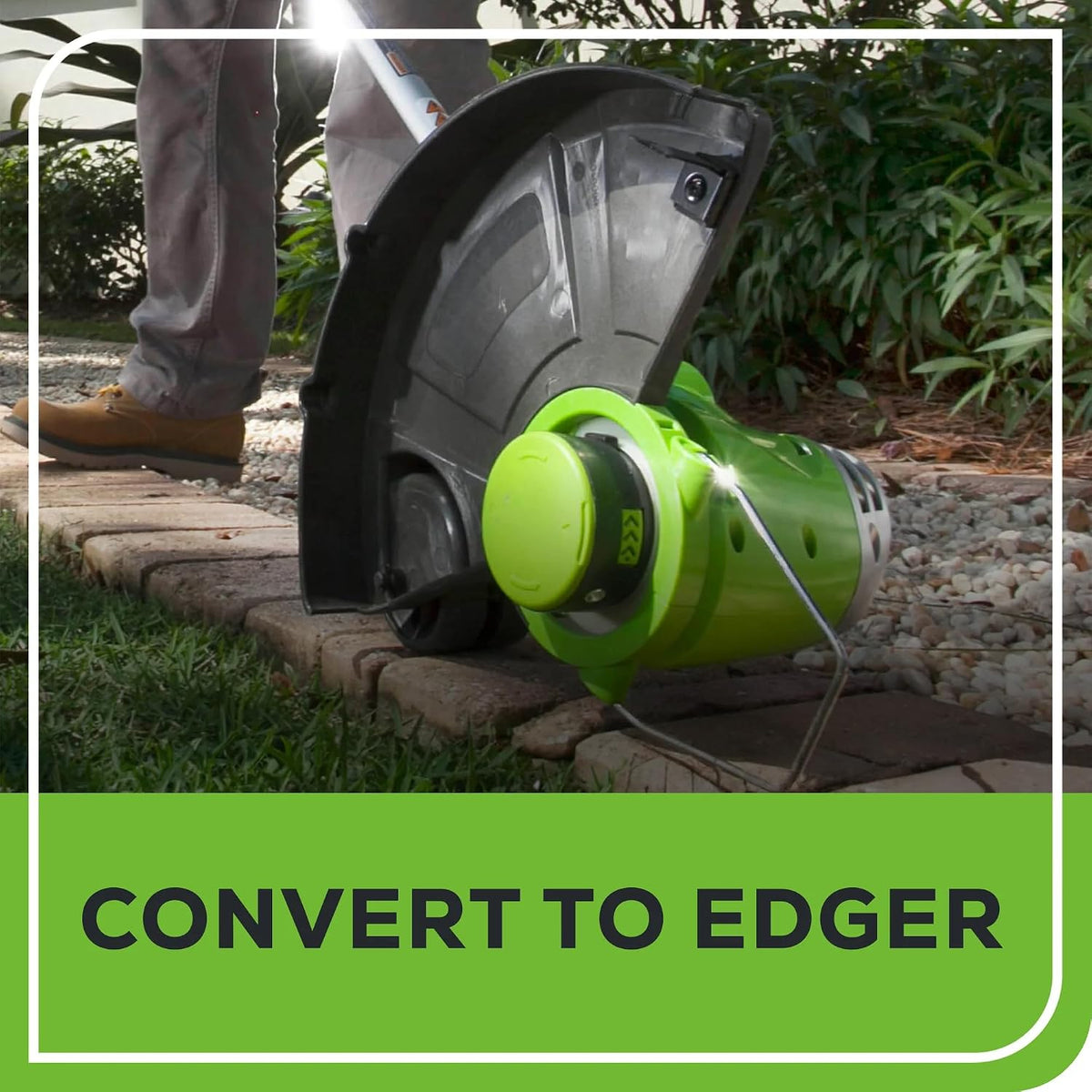 OPEN BOX Greenworks 5.5 Amp 15″ Electric String Trimmer/Edger –Auto Dual Line Feed, Adjustable Handle