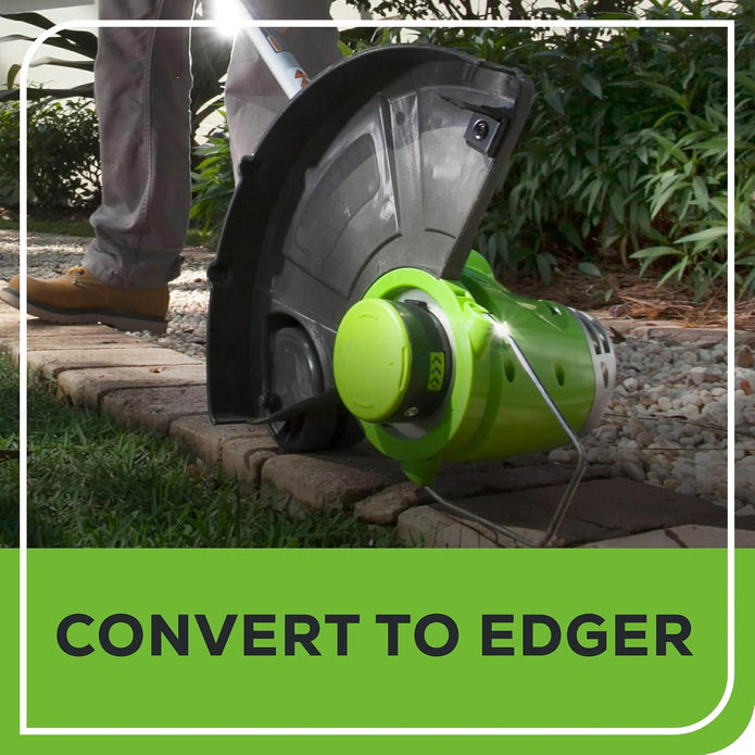 OPEN BOX Greenworks 5.5 Amp 15″ Electric String Trimmer/Edger –Auto Dual Line Feed, Adjustable Handle