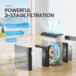 New/Open box MORENTO Air Purifiers for Home Large Room Up to 1690 ft² with PM 2.5 Air Quality Monitor, Wi-Fi MR5866