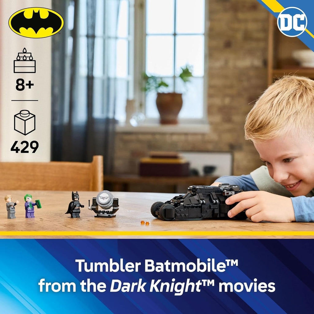 LEGO DC Batman Tumbler vs. Two-Face  The Joker  Building Set (76303)