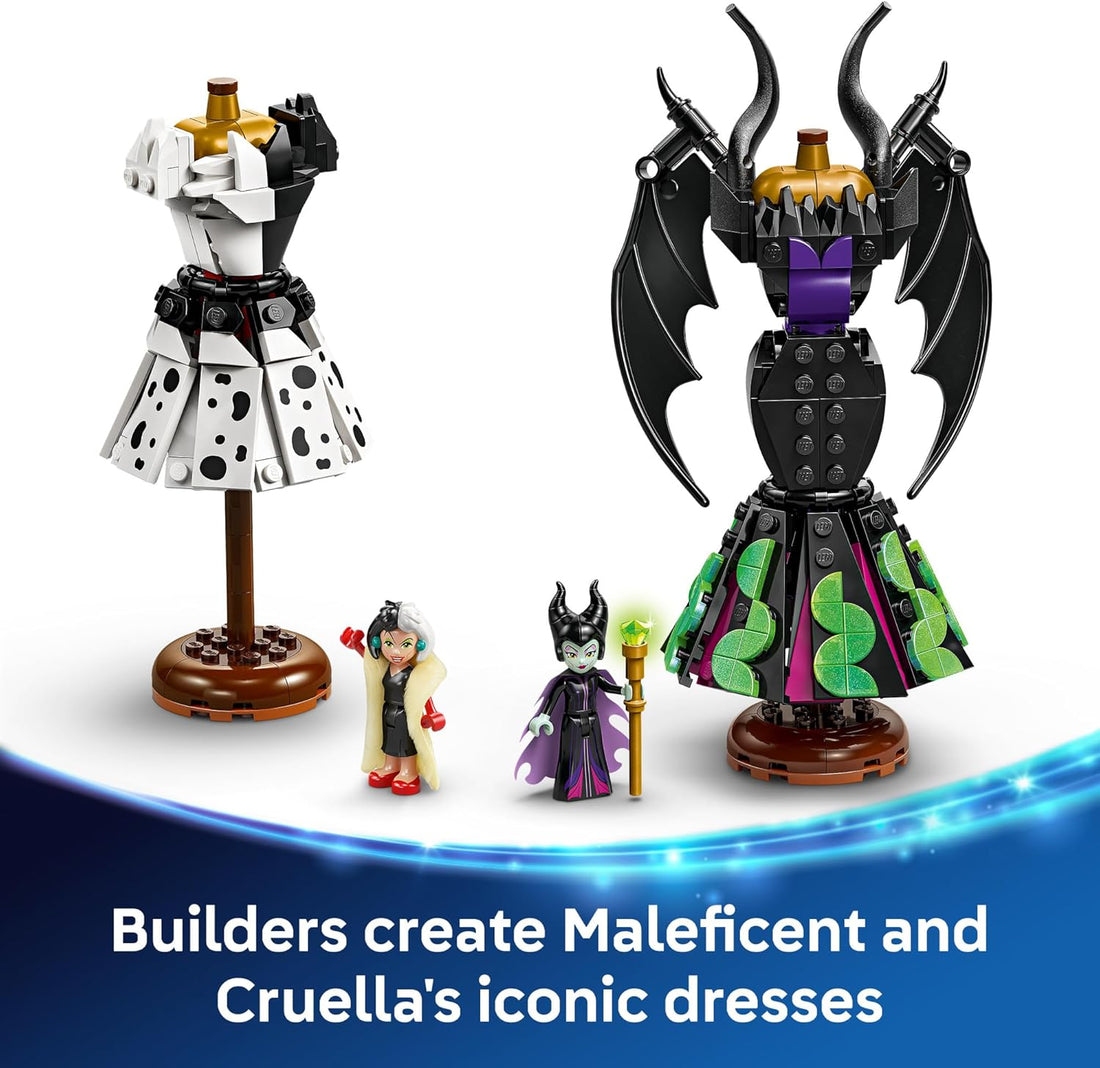 LEGO Disney Villains Maleficent’s and Cruella De Vil’s Dresses Kids Toy(43262)
