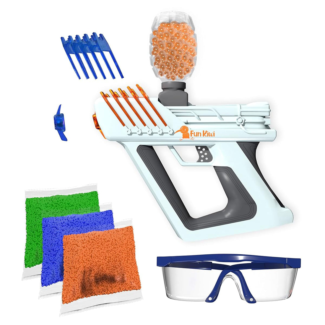 Fun Kiwi Electric Gel Ball Blaster Gun - Automatic Gel Gun Blaster for Adults