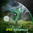 Outsweat Solar Power Cat Rodent Raccoon Repeller, Rabbit Snake Control Device with Motion Sensor