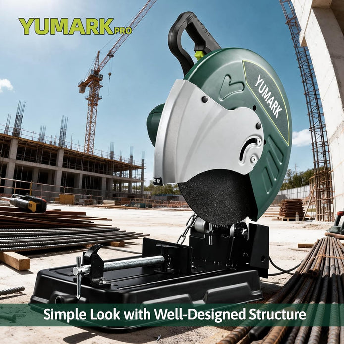 Open Box Yumark Abrasive Chop Saw 2400W 3800RPM Steel Cutting Machine-935S