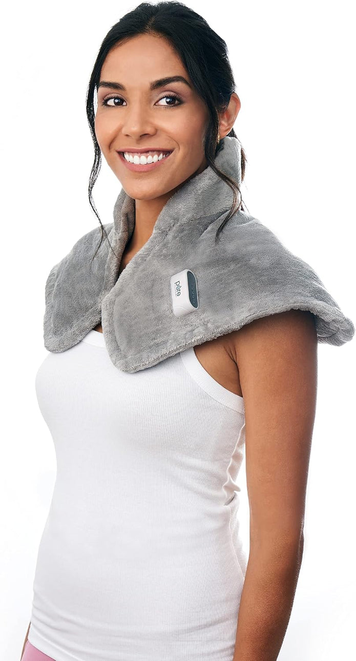 Weighted Heating Pad for Neck & Shoulders GREY