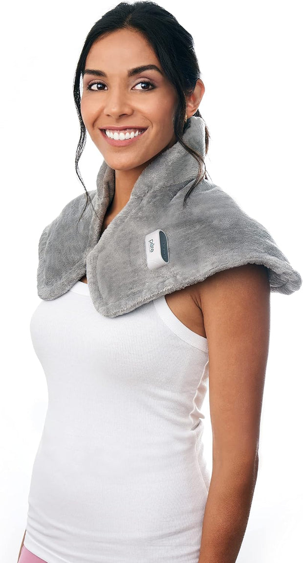 Weighted Heating Pad for Neck & Shoulders GREY