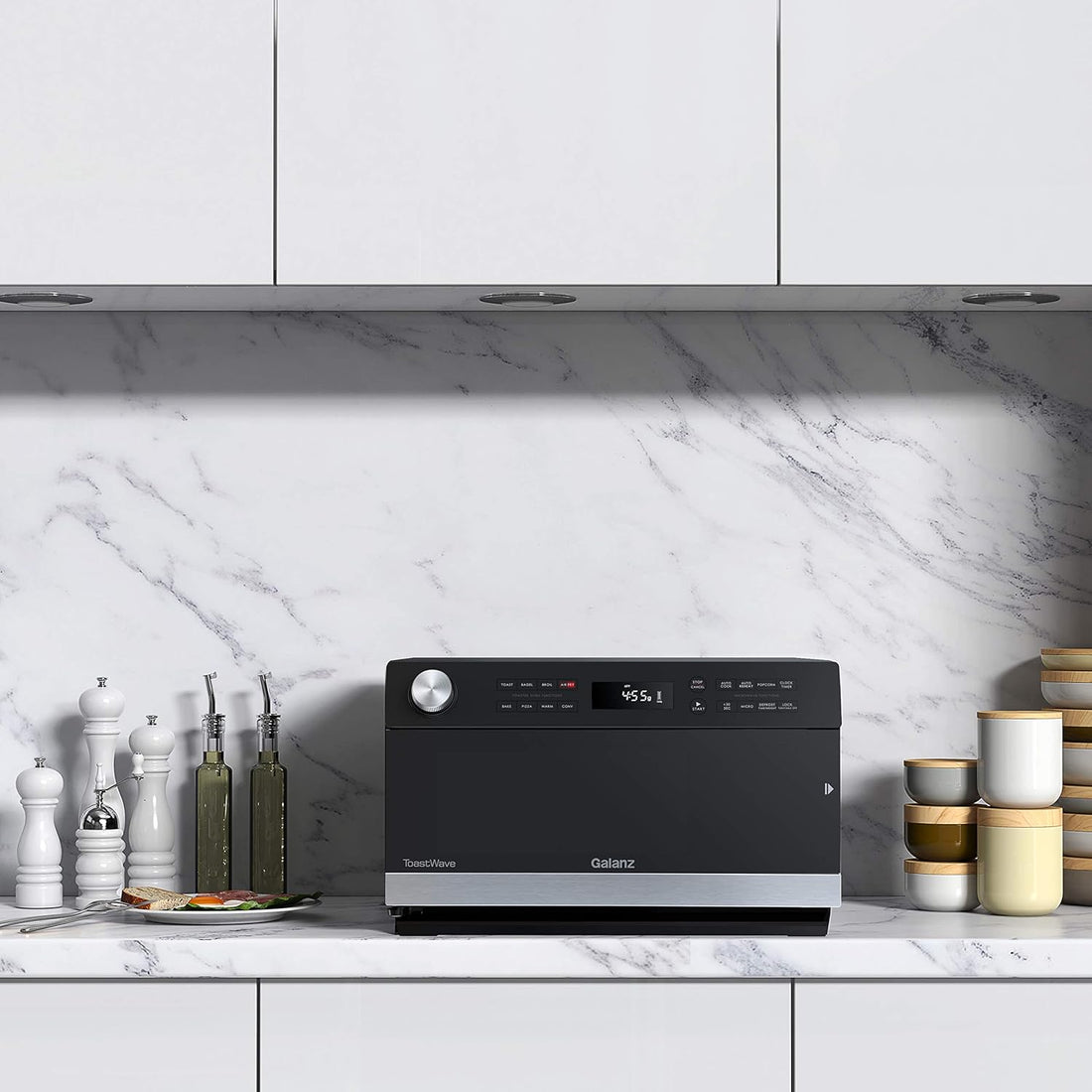 Galanz GTWHG09S1A09 4-in-1 ToastWave with TotalFry 360, Convection, Microwave, Air Fry,