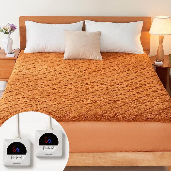 NEW HelaSnug Electric Heated Mattress Pad 78x80IN King Size Heating Mattress Pad