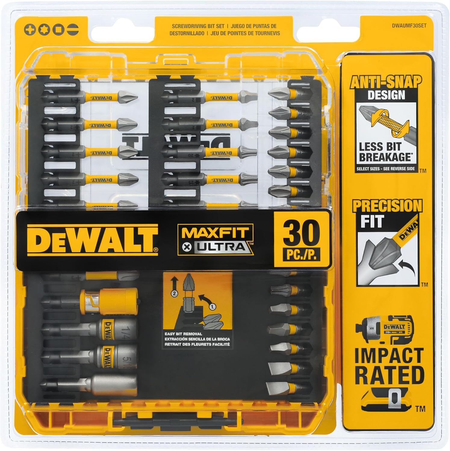 DEWALT Maxfit Ultra 30Pc Screwdriving Set (DWAUMF30SET)