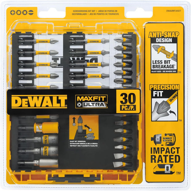 DEWALT Maxfit Ultra 30Pc Screwdriving Set (DWAUMF30SET)