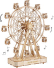 Rolife 3D Wooden Puzzle Ferris Wheel Hand Crank Music Box/ TGN01