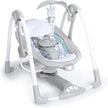 LIKE NEW Ingenuity ConvertMe 2-in-1 Compact Portable Automatic Baby Swing & Infant Seat, Battery-Powered Vibrations, Nature Sounds, 0-9 Months 6-20 lbs