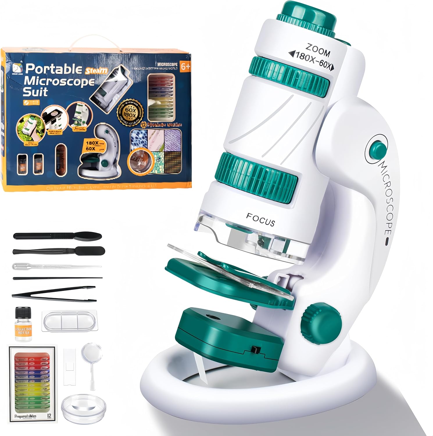 KinZon Portable Microscope - STEM Pocket Microscope for Children