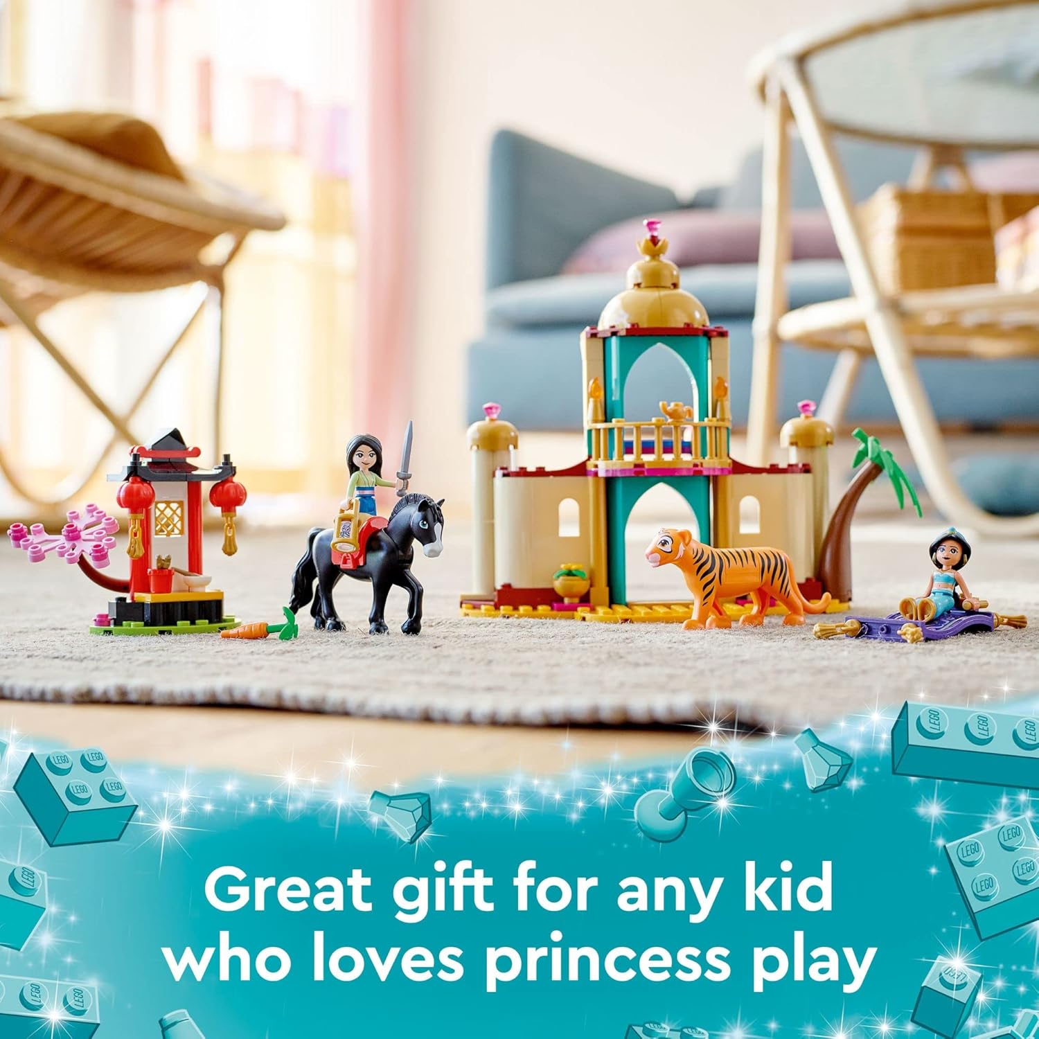 LEGO Disney Princess Jasmine and Mulan Adventure  Palace Set (43208)