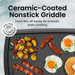 DEMO/OPEN BOX Chefman XL Electric Griddle with Removable Temperature Control, Immersible Flat Top Grill  25 x 51 CM