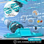 Cordless Pool Vacuum for Above Ground Pool 19.5 GPM,All Angle&LED Display,Handheld Rechargeable Spa Vacuum Cleaner for Inground Pools for Hot Tub, Leaves,Debris,Shallow Steps